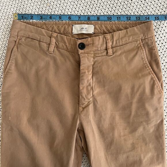 Mr P. Straight Leg Cotton-Blend Chino Pants in Sand Size 28 - Picture 10 of 13
